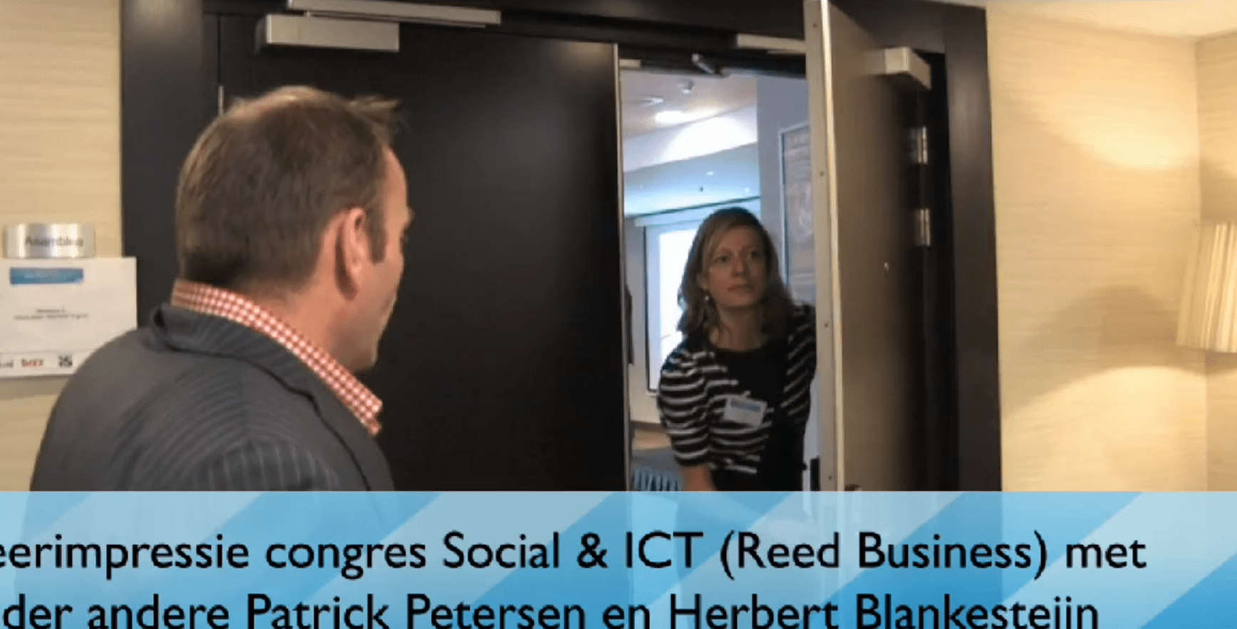 Sfeerimpressie congres Social & ICT (Reed Business) met de CEO van AtMost als keynote-spreker