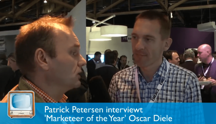 Patrick Petersen interviewt 'Marketeer of the Year' Oscar Diele.