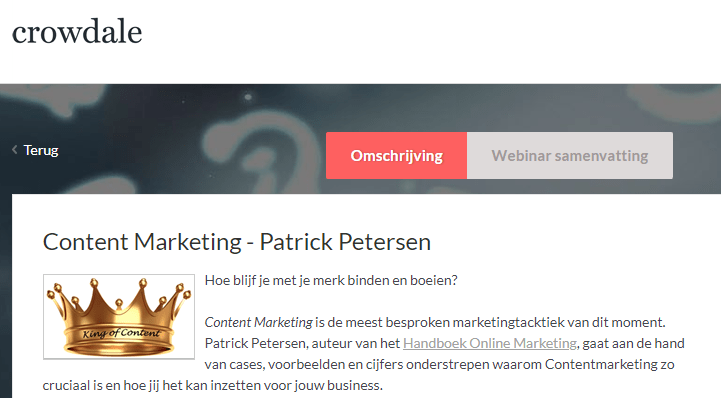 Opleiding contentmarketing.