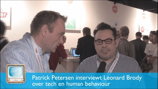 AtMostTV interviewing Leonard Brody about tech and human behavior.