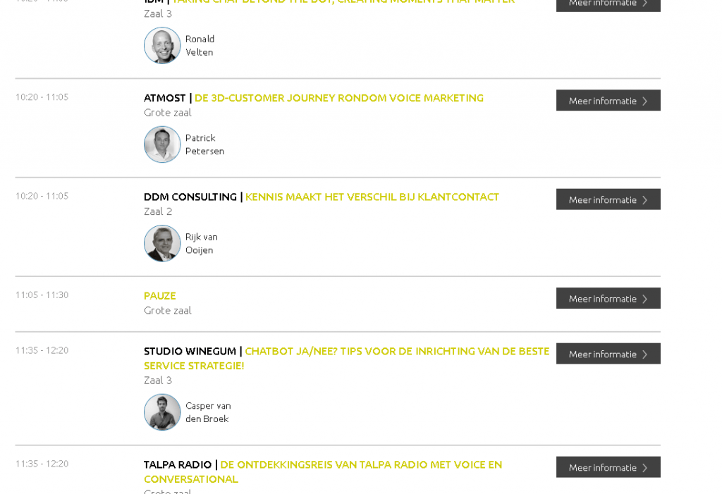 AtMost spreekt op "Conversational marketing in 1 day: Voice en chat!"
