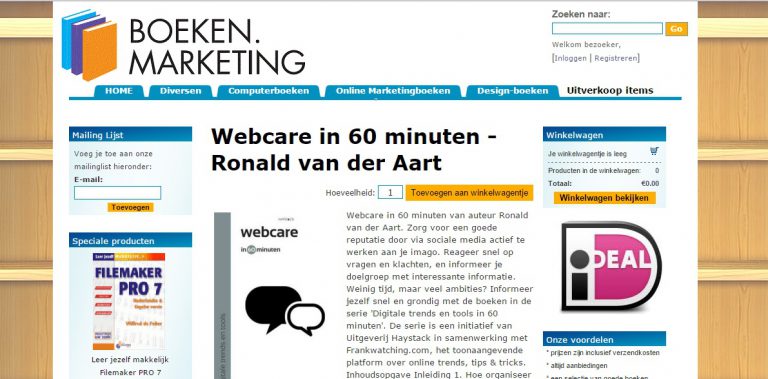 AtMost lanceert Boeken.Marketing shop: Online conversie door contentmarketing