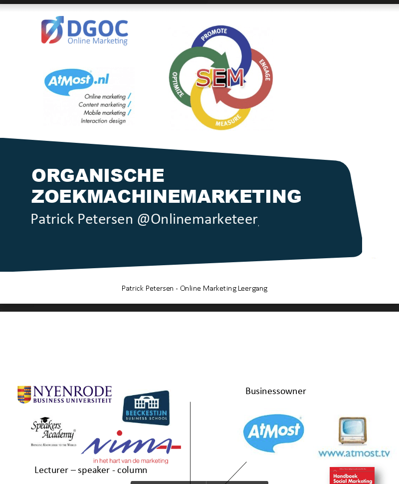 Preso SEO training online