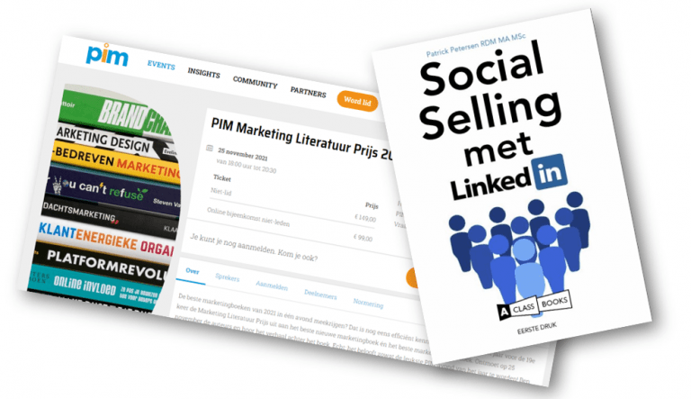 Het Social Selling boek genomineerd voor de PIM Marketing Literatuur Prijs #leadgen