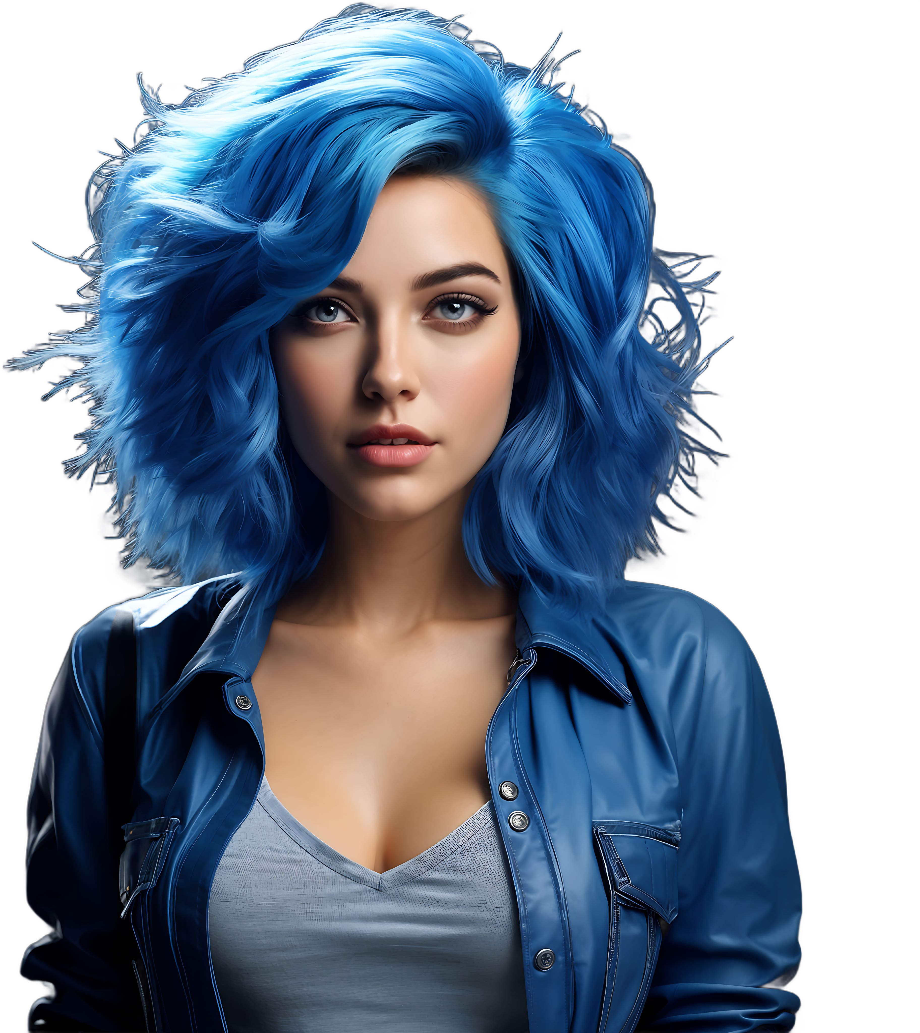 Blue hair AtMost Online Marketing