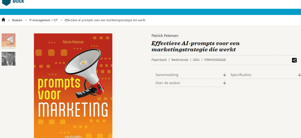 Marketing AI boek.